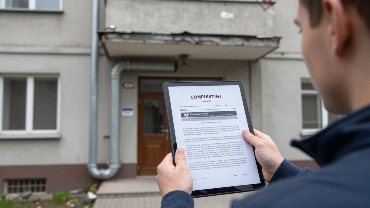 Жилец подает письменную жалобу на замену стояка, на экране виден закон № 491.