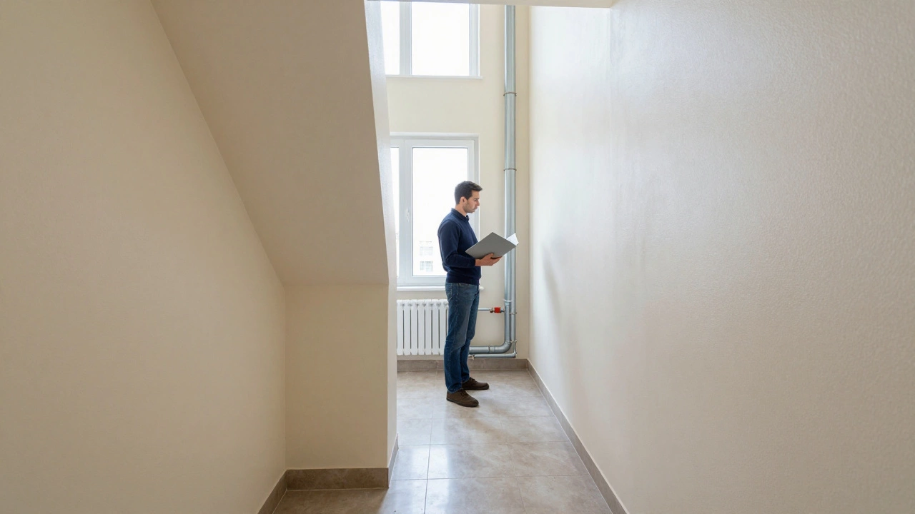 Инспекция подъезда многоквартирного дома.