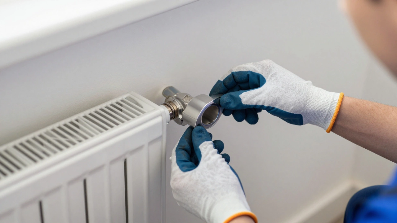 Профессиональная установка современного радиатора отопления