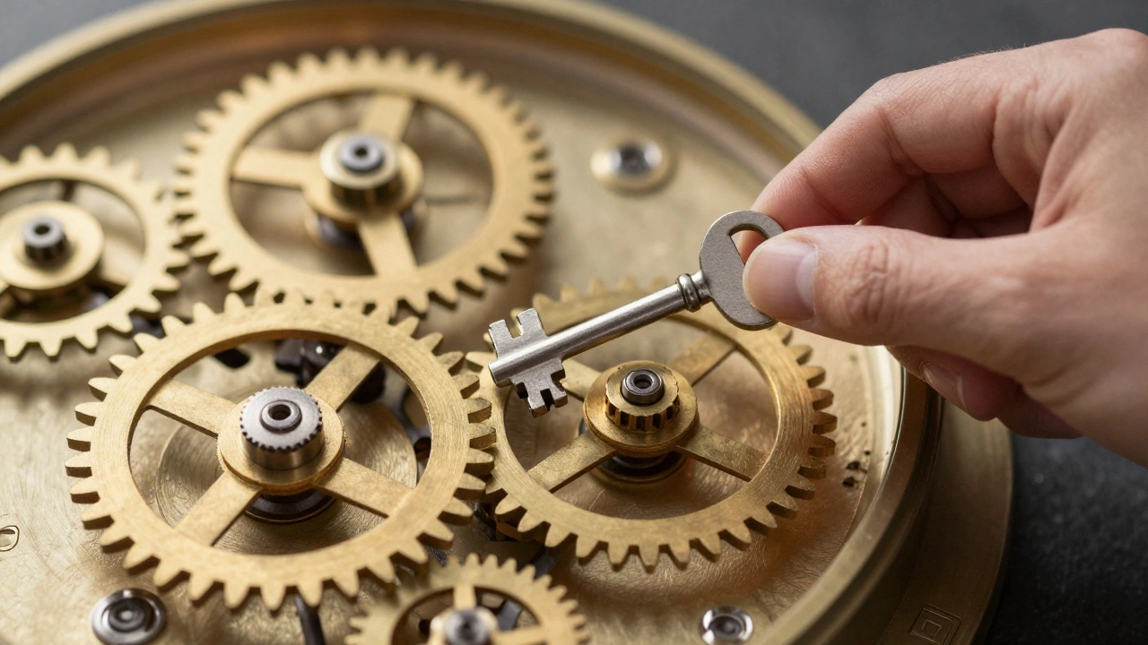 Серебряный ключ разблокирует заклинившие золотые шестеренки механизма
